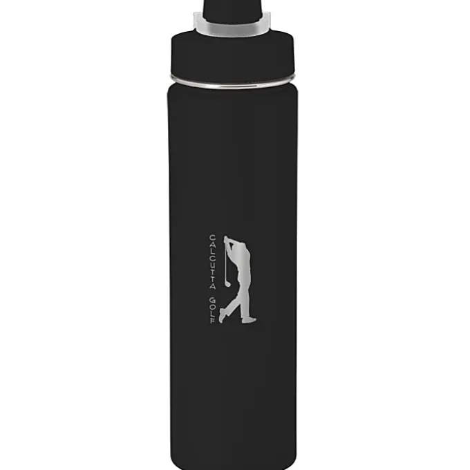 h2go Conquer Vacuum Bottle - 24 oz - Laser Engraved