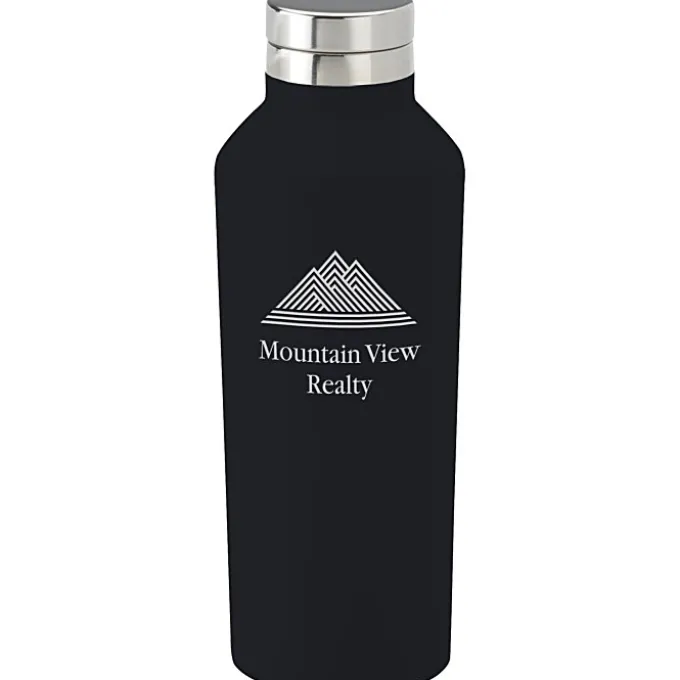 h2go Manhattan Vacuum Bottle - 17 oz. - Laser Engraved