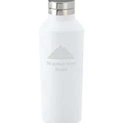 h2go Manhattan Vacuum Bottle - 17 oz. - Laser Engraved