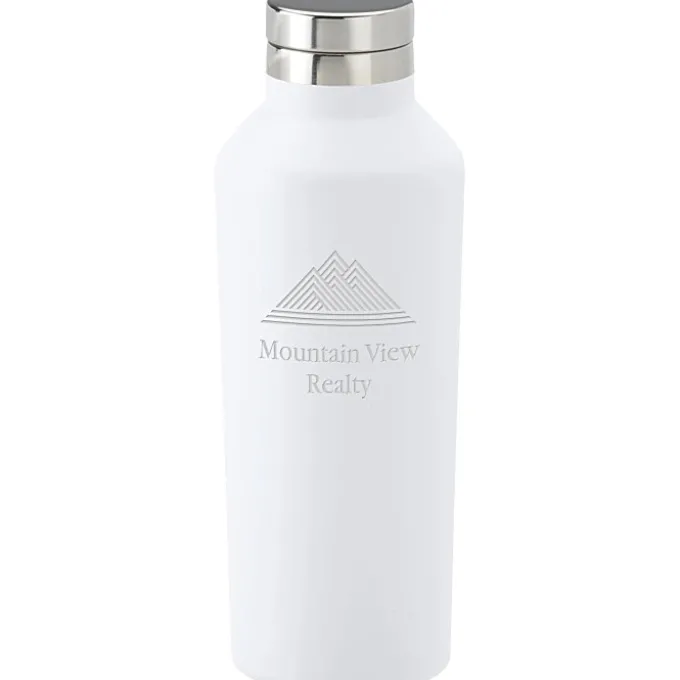 h2go Manhattan Vacuum Bottle - 17 oz. - Laser Engraved
