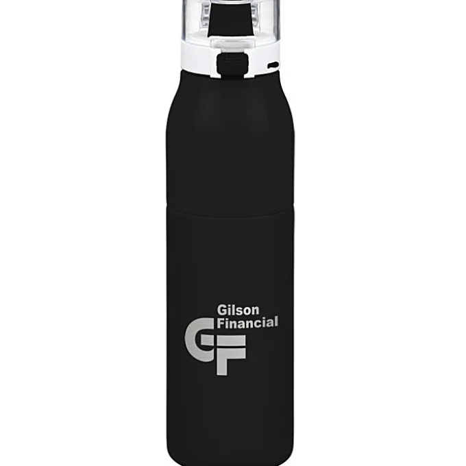 h2go Vigor Stainless Bottle - 25 oz - Laser Engraved