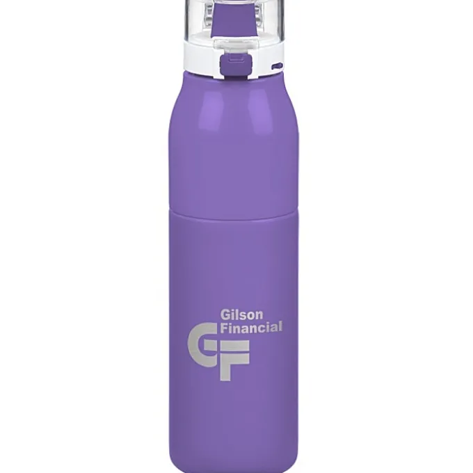 h2go Vigor Stainless Bottle - 25 oz - Laser Engraved
