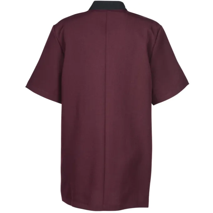 Hidden Placket Solid Housekeeping Tunic - Ladies'