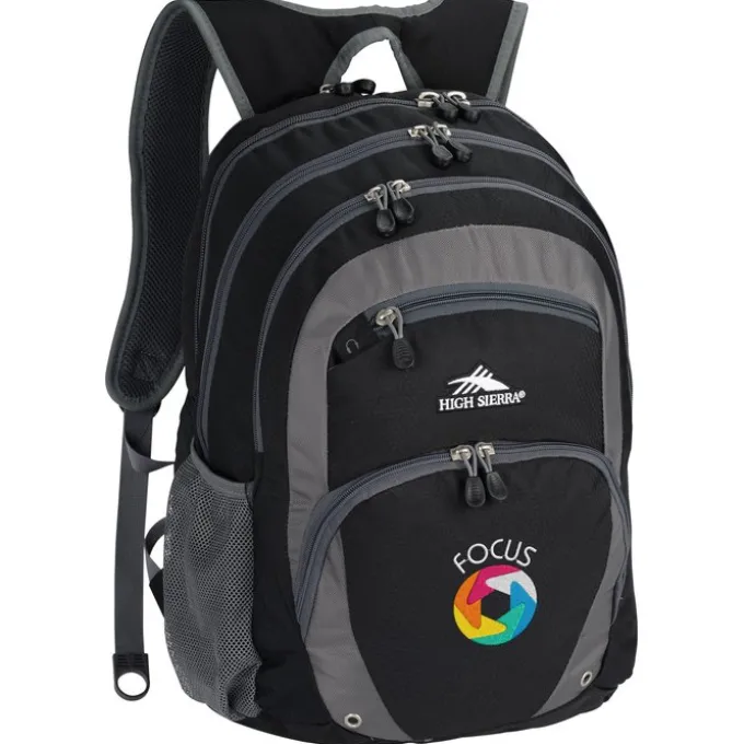 High Sierra Overtime Fly-By Laptop Backpack - Embroidered