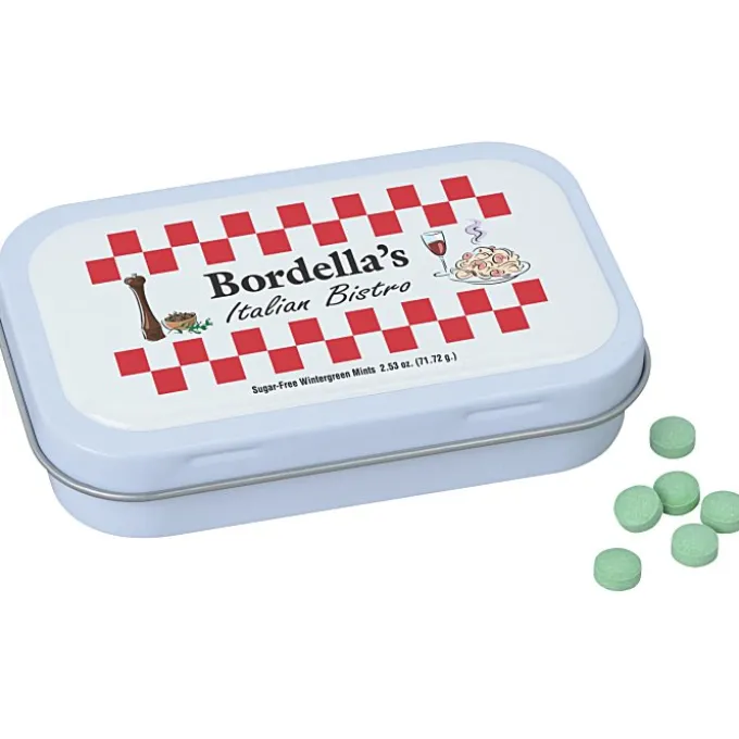 Hinged Mint Tin with Full Color Dome - Large