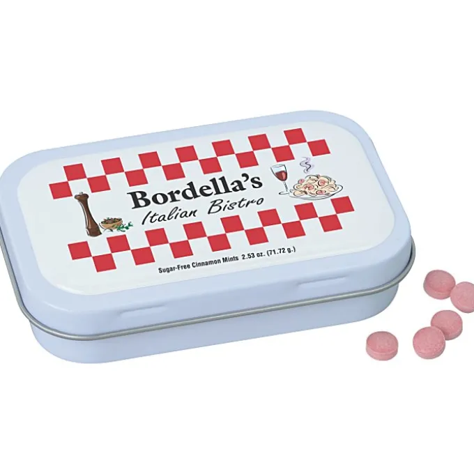 Hinged Mint Tin with Full Color Dome - Large