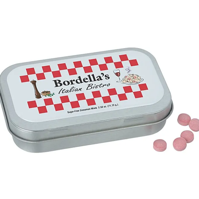 Hinged Mint Tin with Full Color Dome - Large