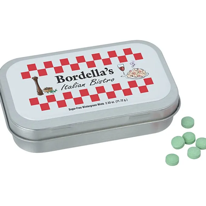 Hinged Mint Tin with Full Color Dome - Large