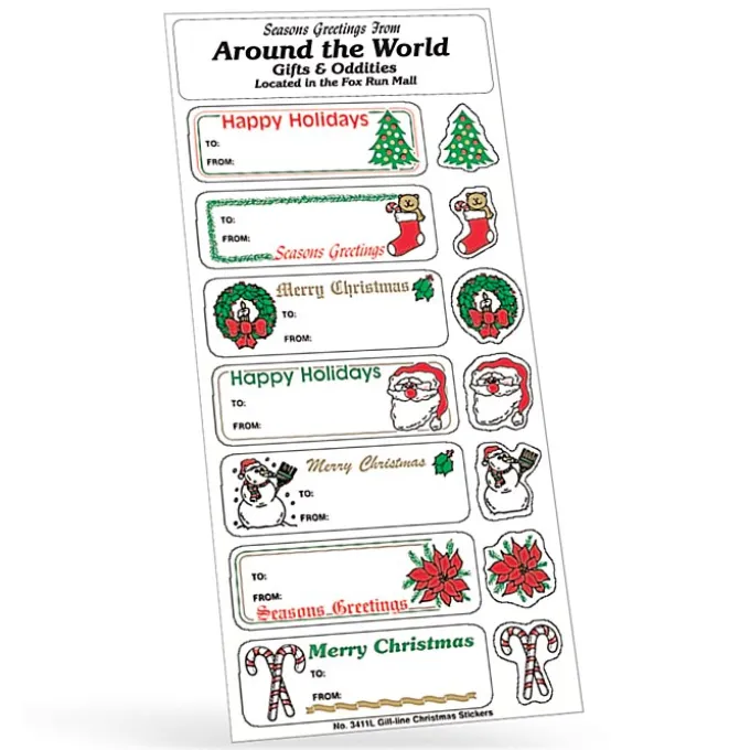 Holiday Stickers - Happy Holidays