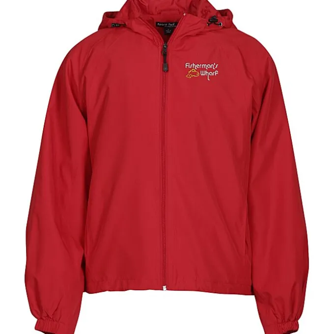 Hooded Raglan Athletic Jacket