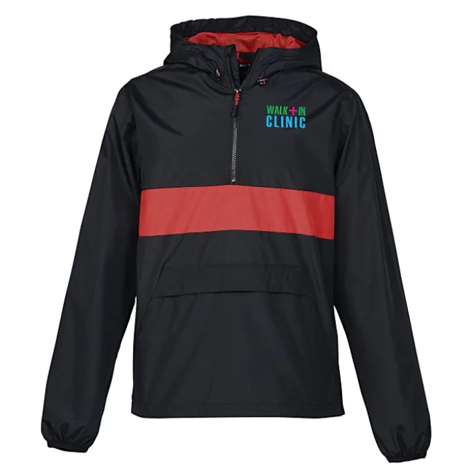Hooded 1/2-Zip Anorak Pullover