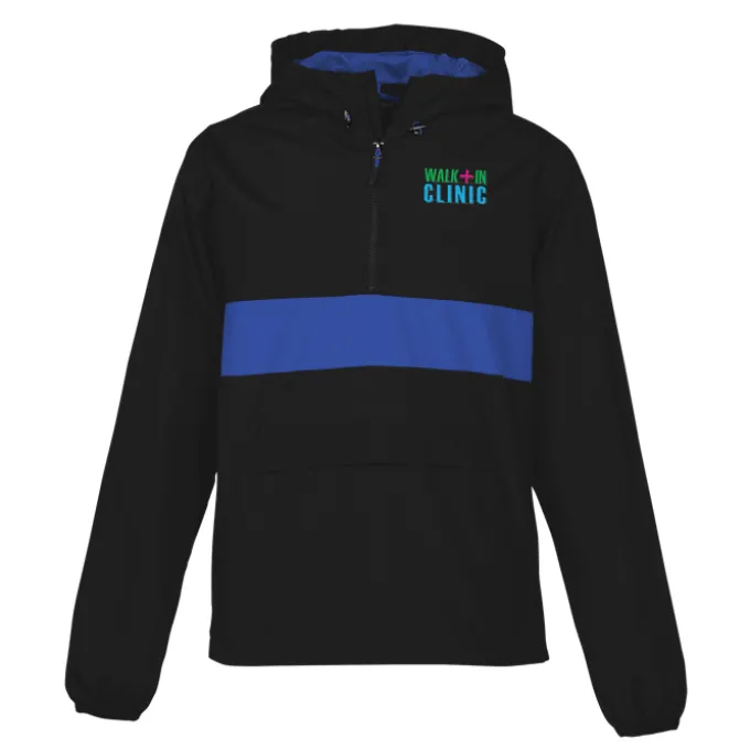 Hooded 1/2-Zip Anorak Pullover
