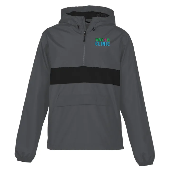 Hooded 1/2-Zip Anorak Pullover
