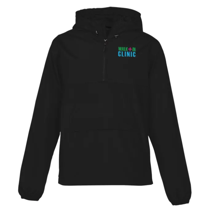 Hooded 1/2-Zip Anorak Pullover