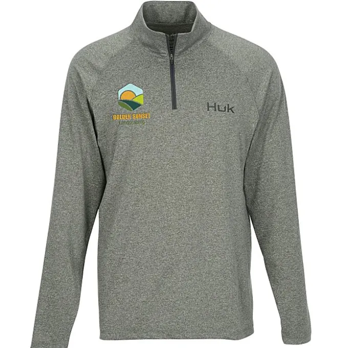 Huk Airweight Heather 1/4-Zip Pullover