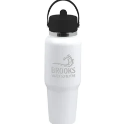 Hydro Flask Wide Mouth Travel Bottle with Flex Straw Cap - 32 oz - Laser Engraved