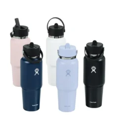 Hydro Flask Wide Mouth Travel Bottle with Flex Straw Cap - 32 oz
