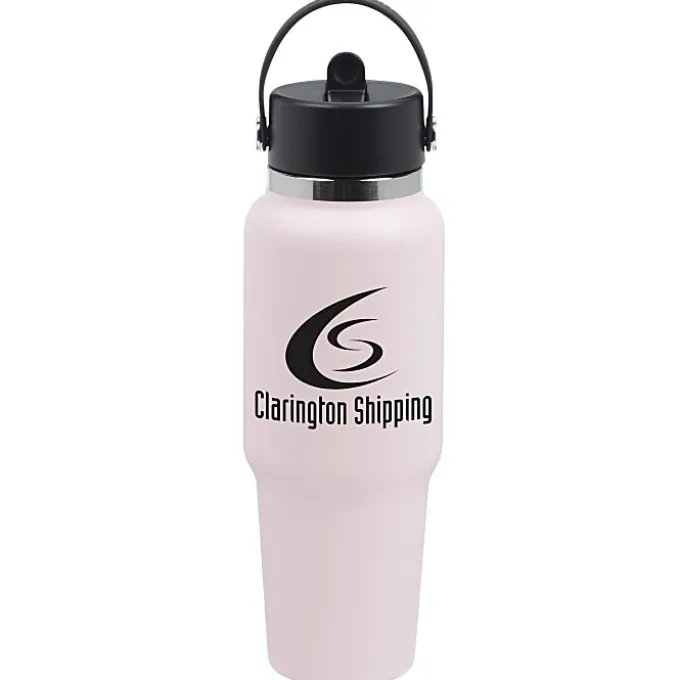 Hydro Flask Wide Mouth Travel Bottle with Flex Straw Cap - 32 oz - 24 hr