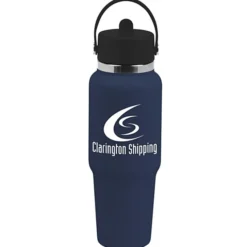 Hydro Flask Wide Mouth Travel Bottle with Flex Straw Cap - 32 oz - 24 hr