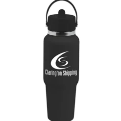 Hydro Flask Wide Mouth Travel Bottle with Flex Straw Cap - 32 oz - 24 hr