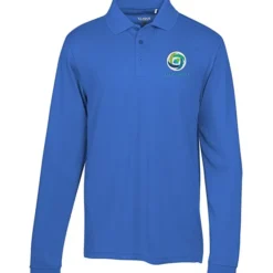 Ice Performance Pique Long Sleeve Polo - Men's - Embroidered