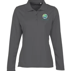 Ice Performance Pique Long Sleeve Polo - Ladies' - Embroidered
