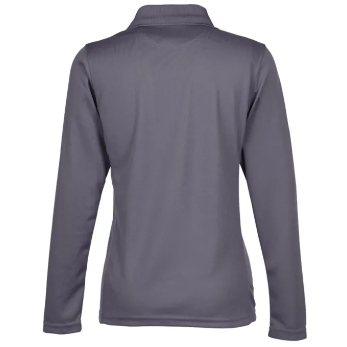Ice Performance Pique Long Sleeve Polo - Ladies' - Full Color