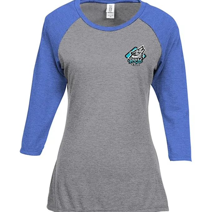 Ideal 3/4 Sleeve Raglan T-Shirt - Ladies' - Embroidered