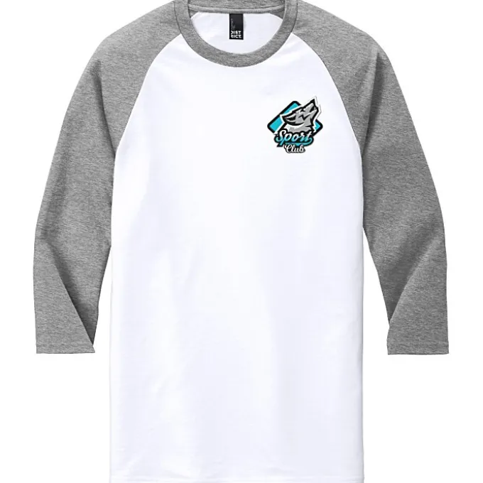 Ideal 3/4 Sleeve Raglan T-Shirt - Men's - Embroidered