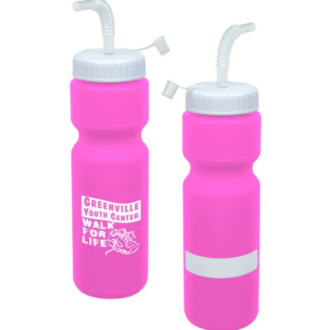 ID Sport Bottle with Straw Lid - 28 oz