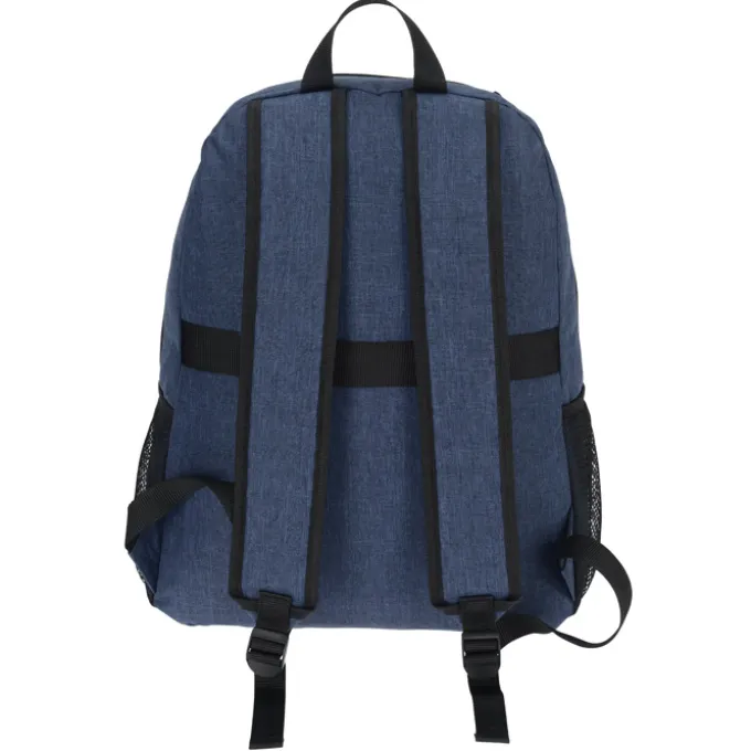 4imprint Heathered 15-inch Laptop Backpack - Embroidered