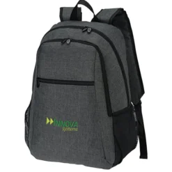 4imprint Heathered 15-inch Laptop Backpack - Embroidered
