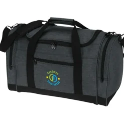4imprint Heathered Leisure Duffel - Embroidered