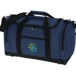 4imprint Heathered Leisure Duffel - Embroidered