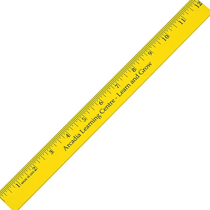 12-inch Enamel Wood Ruler