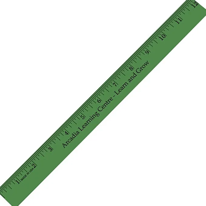 12-inch Enamel Wood Ruler