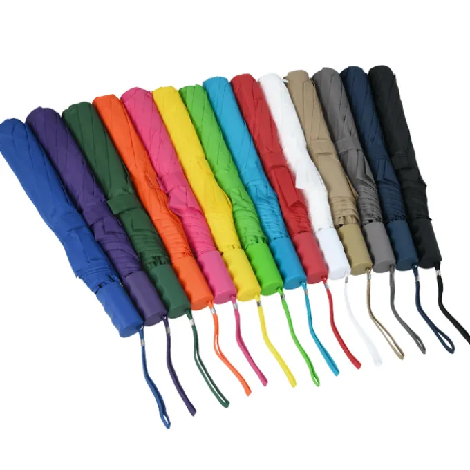 42-inch Folding Umbrella with Auto Open - Solid - 42-inch Arc