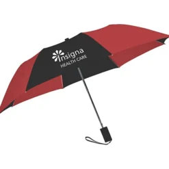 42-inch Folding Umbrella with Auto Open - Alternating - 42-inch Arc