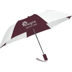 42-inch Folding Umbrella with Auto Open - Alternating - 42-inch Arc