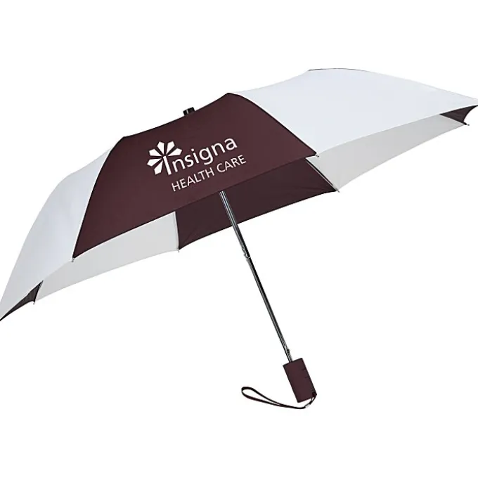 42-inch Folding Umbrella with Auto Open - Alternating - 42-inch Arc - 24 hr