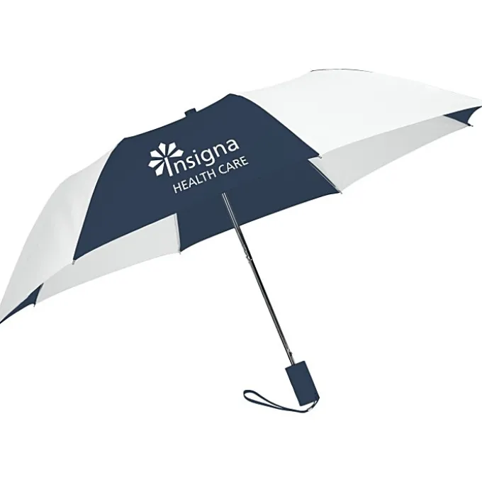 42-inch Folding Umbrella with Auto Open - Alternating - 42-inch Arc - 24 hr