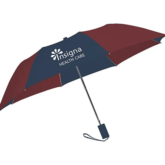 42-inch Folding Umbrella with Auto Open - Alternating - 42-inch Arc - 24 hr