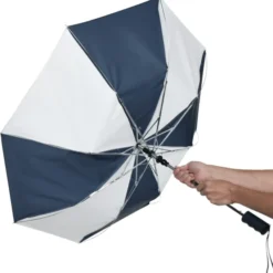 42-inch Folding Umbrella with Auto Open - Alternating - 42-inch Arc - 24 hr