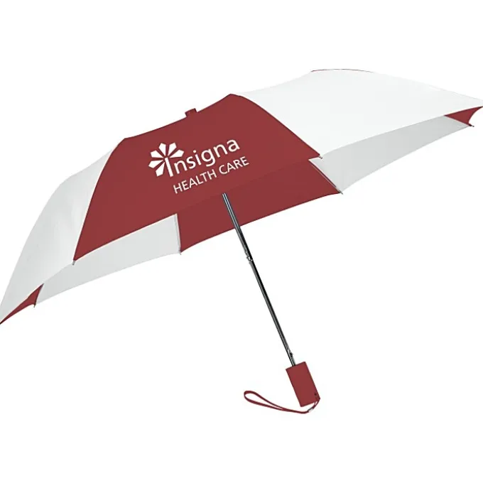 42-inch Folding Umbrella with Auto Open - Alternating - 42-inch Arc - 24 hr
