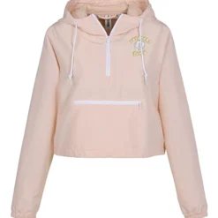Independent Trading Co. Lightweight 1/4-Zip Crop Jacket - Ladies'