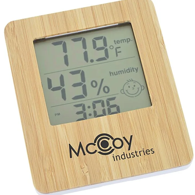 Indoor Weather Station Clock - 24 hr