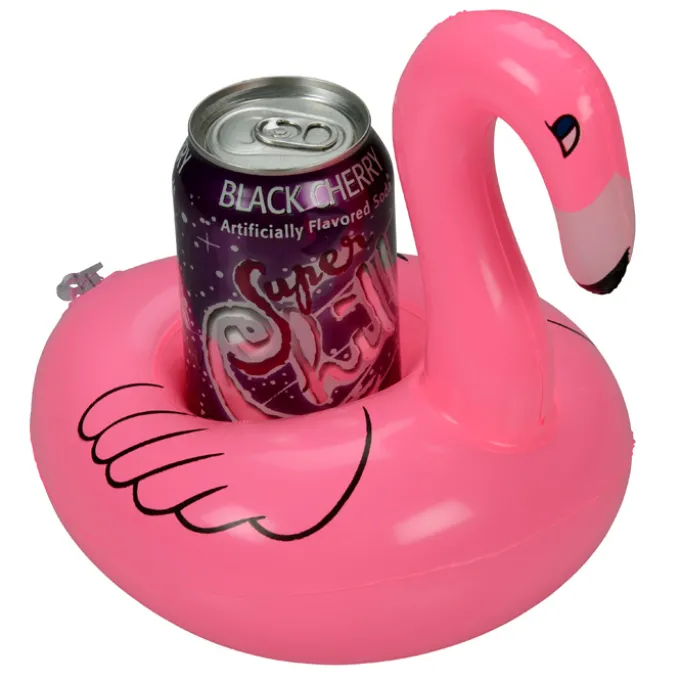 Inflatable Drink Holder - Pink Flamingo - 24 hr