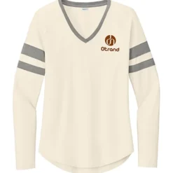 Intermission Stripe Long Sleeve V-Neck T-Shirt - Ladies'