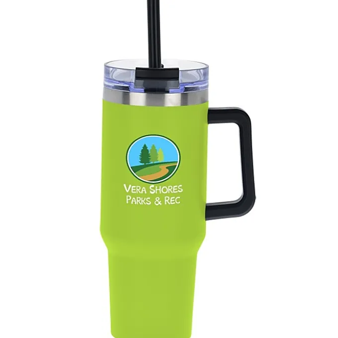 Intrepid Vacuum Mug with Straw - 40 oz - Full Color