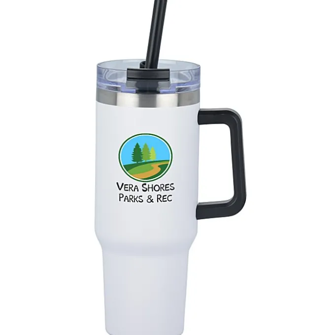 Intrepid Vacuum Mug with Straw - 40 oz - Full Color
